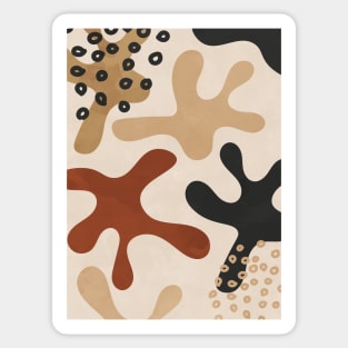 Organic Abstract Shapes 4 Sticker